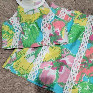 Shortly blue big flirt Vanna lily pulitzer 00crop set